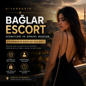 Diyarbakır Bağlar escort hizmetleri için güncel bilgi ve profesyonel destek sunan tanıtım görseli