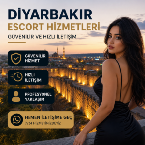 Diyarbakır Escort hizmetleri için güvenilir, hızlı iletişim ve 7/24 profesyonel destek temalı görsel