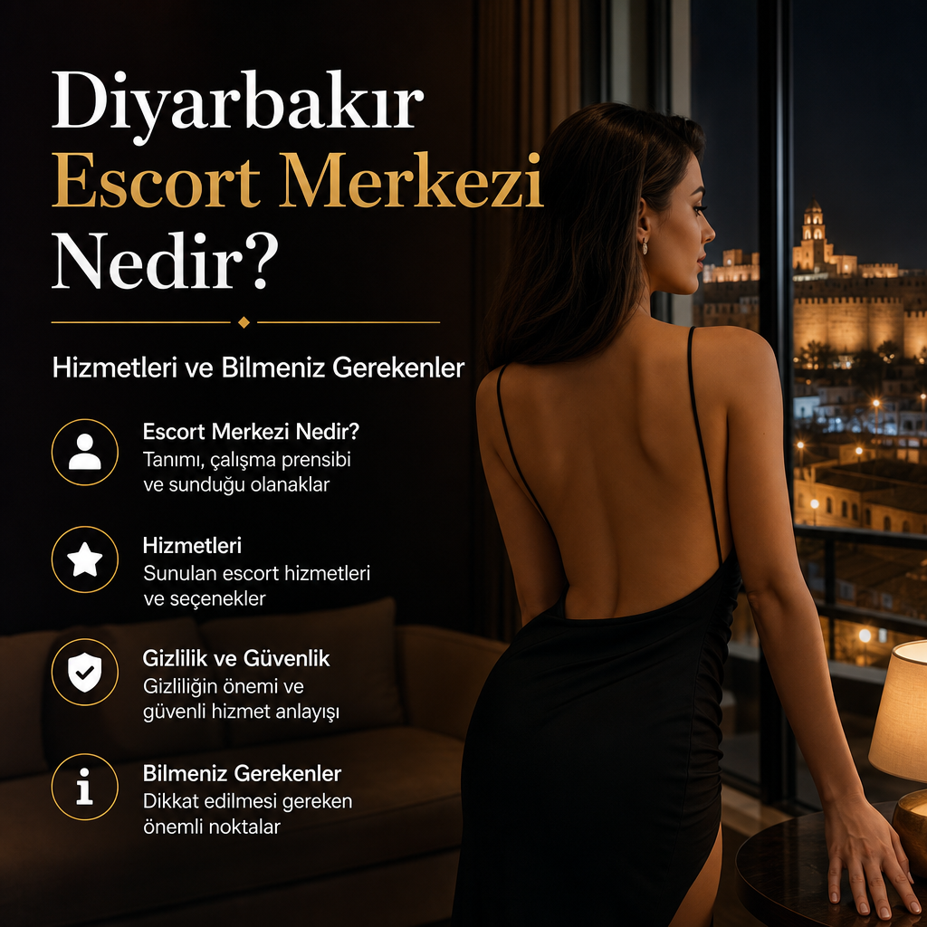 Infographic explaining Diyarbakır escort merkezi services, privacy, and essential information guide.