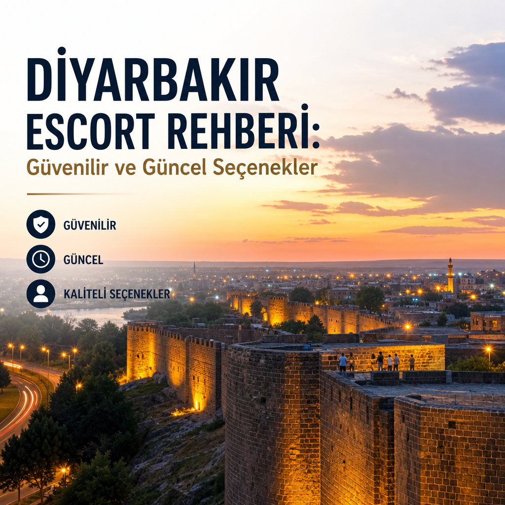 Diyarbakır şehir manzarası eşliğinde güvenilir ve güncel Diyarbakır escort rehberi tanıtımı
