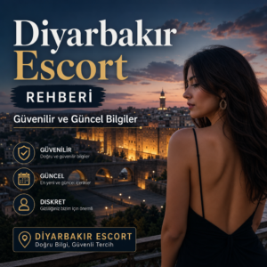Diyarbakır silüetiyle güvenilir, güncel ve gizlilik odaklı rehber temalı illüstrasyon