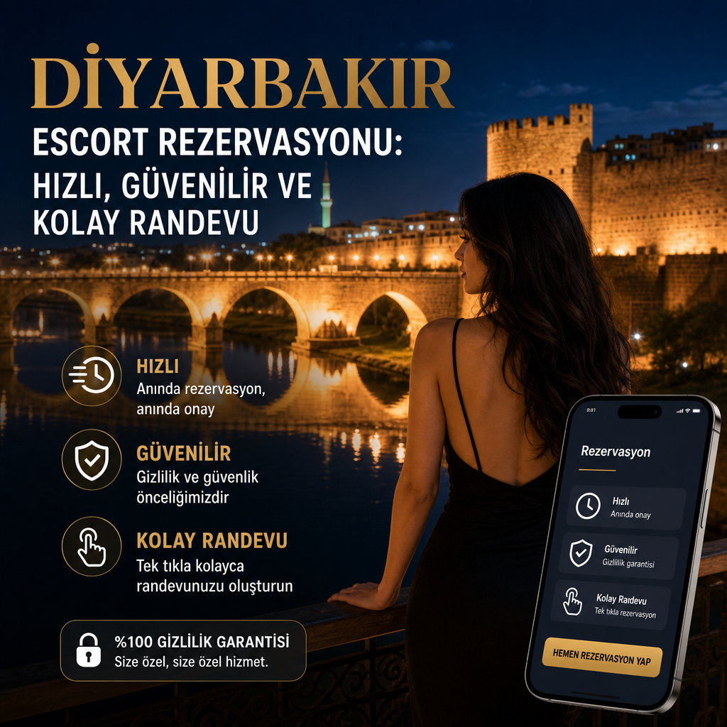 Illustration of Diyarbakır escort rezervasyonu: Hızlı, Güvenilir ve Kolay Randevu