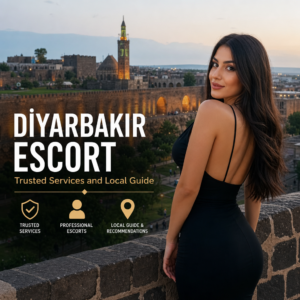 Diyarbakır city map with local guide pins and escort service icons highlighting trusted recommendations