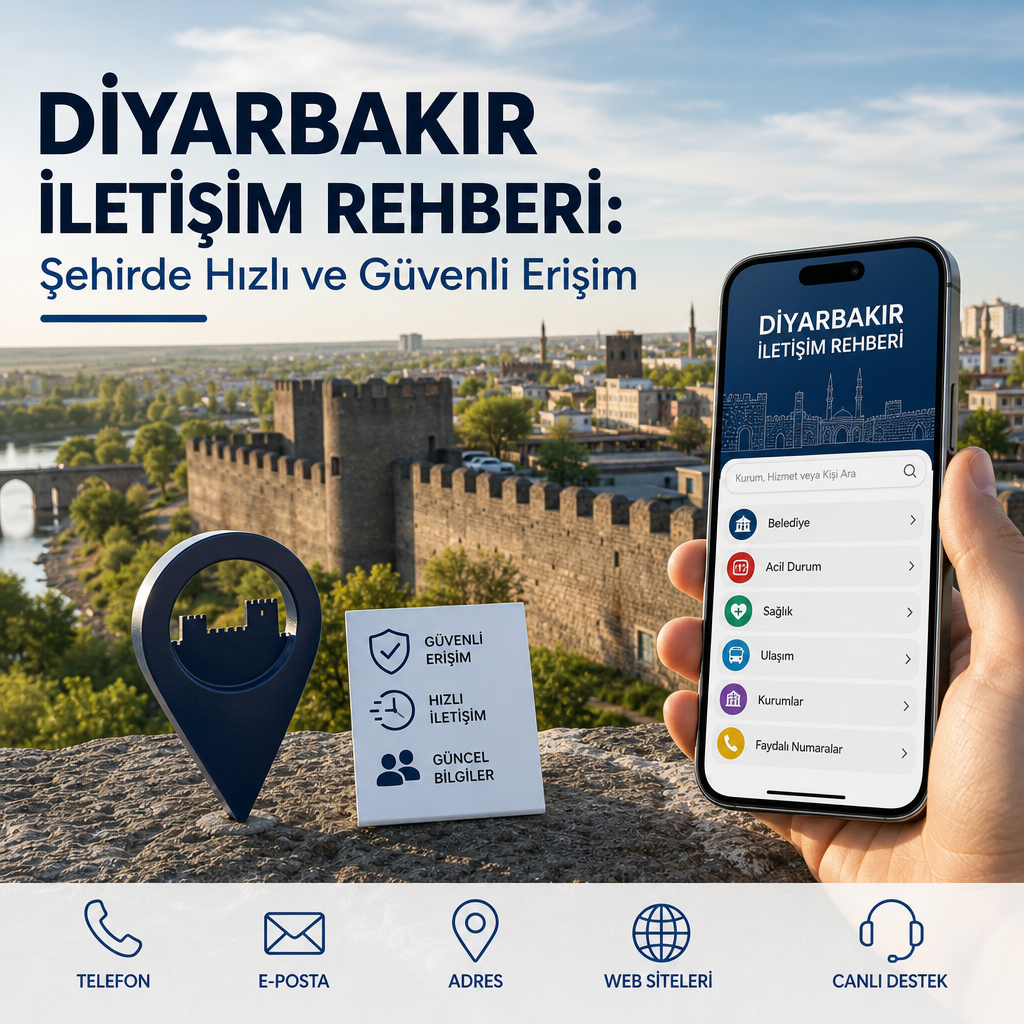 Diyarbakır escort iletişim rehberi illustration for Diyarbakır İletişim Rehberi: Şehirde Hızlı ve Güvenli Erişim