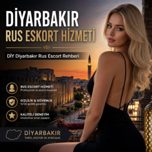 Diyarbakır şehir manzarası ve Rus eskort hizmeti tanıtım görseli