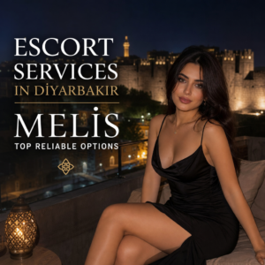 Elegant woman in a cityscape representing top reliable escort services in Diyarbakır Melis.