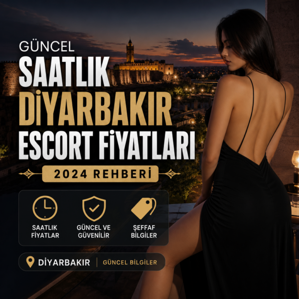 Güncel saatlik Diyarbakır escort fiyatları 2024 rehberi başlıklı bir bilgilendirme görseli.